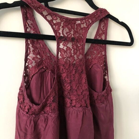 ARITIZA- Wilfred Wine Lace/Silk Cami -XXS - Picture 7 of 8